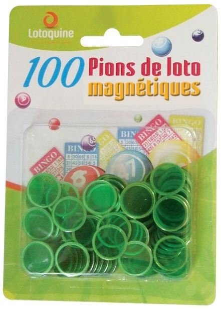 Jeu Loto Magnétique Kim'Play - 100 Pions - Grands Classiques