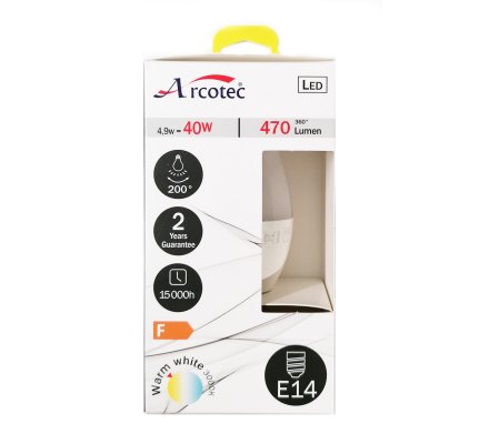 Ampoule LED flamme - E14 / 4,9W=40W