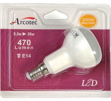 Ampoule LED réflecteur - R50 - E14/ 5,5W=30W