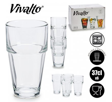 Lot de 6 verres à jus de fruits