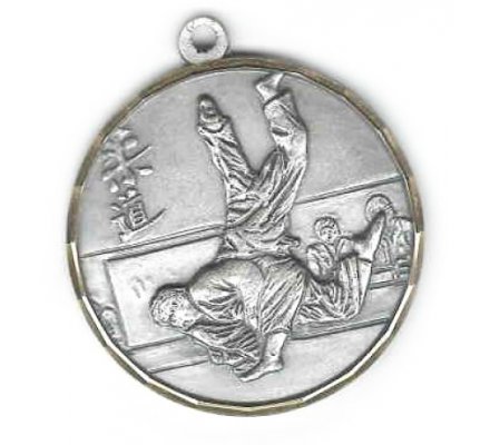 Médaille JUDO argent 50mm