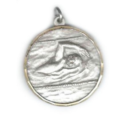 Médaille NATATION argent 50mm