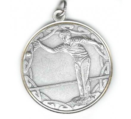 Médaille PETANQUE argent 50mm