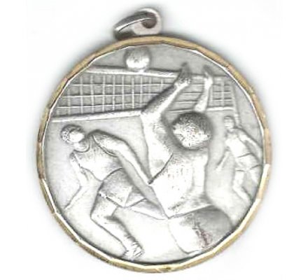 Médaille VOLLEY argent 50mm