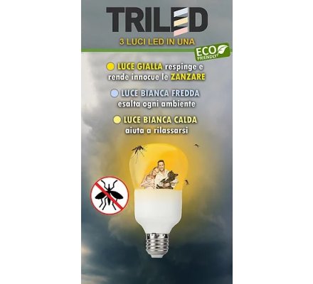 Ampoule TRILED anti-moustique E27-7W