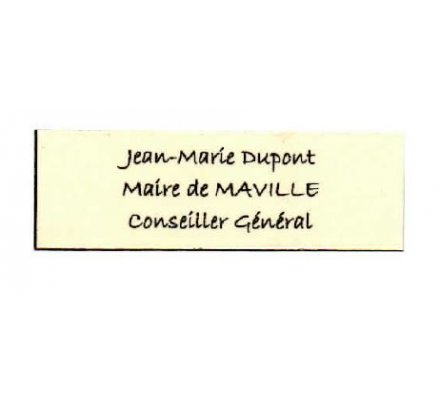 Etiquette personnalisée auto-adhésive