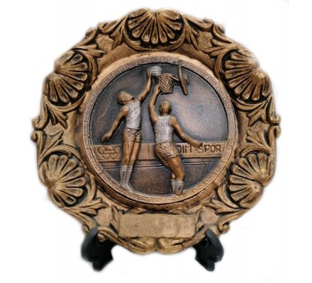 Trophée assiette basket D24 cm