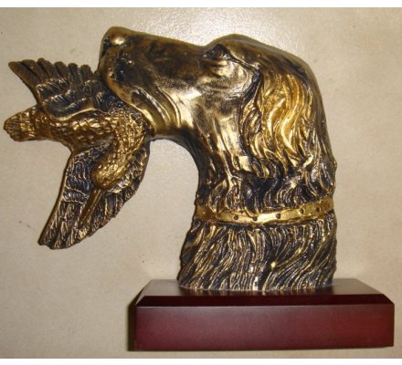 Trophée tête de chien 19 cm 