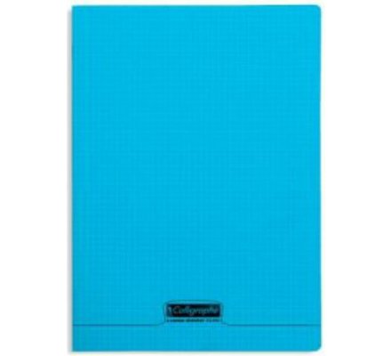 Cahier 96P petits carreaux - Polypro - 17 x 22 cm