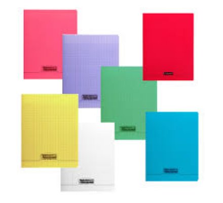 Cahier piqué 24x32 - 96 p - petits carreaux