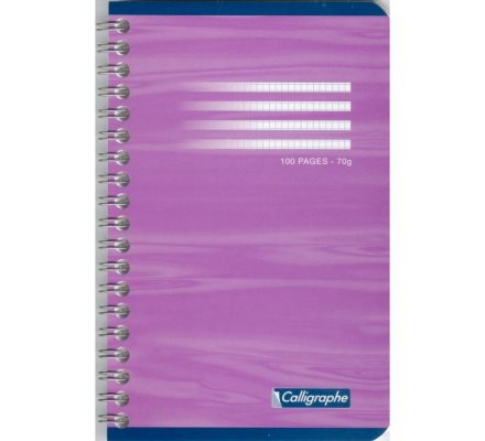 Carnet spirales 11x17 - 100 p - 5x5