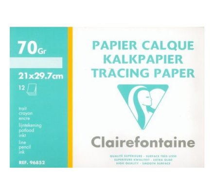 Papier calque A4 - 12 feuilles