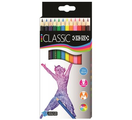 Crayons de couleur x 12
