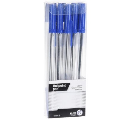 Lot de 10 stylos bleus