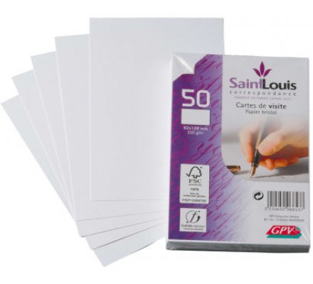 Cartes de visite x 50 - 82 x 128 mm