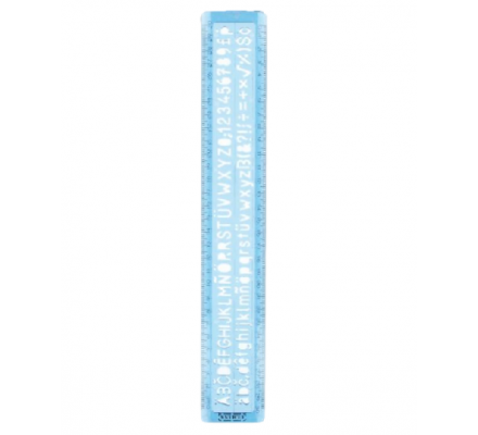 Règle 30 cm trace-lettres 8 mm