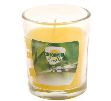 Bougie citronnelle en verre