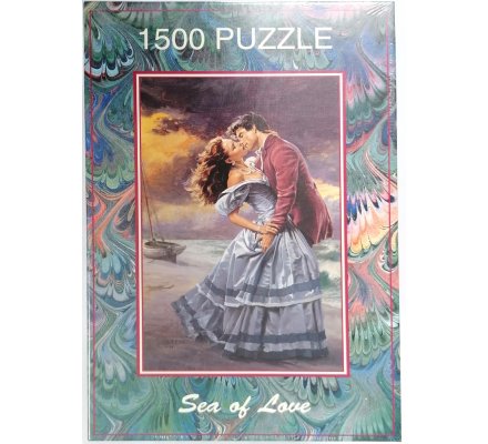 Lot de 5 puzzles : thème romantique