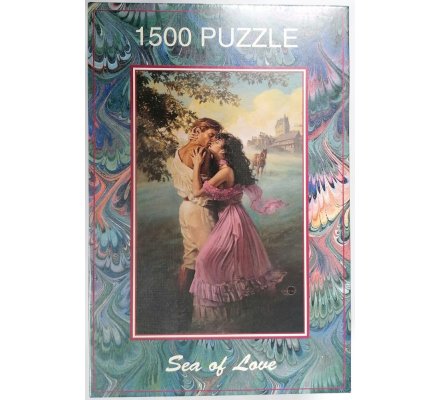 Lot de 5 puzzles : thème romantique