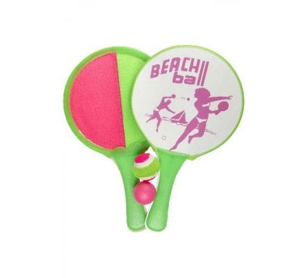 2 raquettes de beach ball velcro