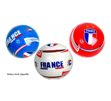 Ballon de foot en cuir - Taille 5 - 18298