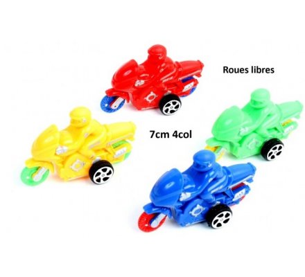 Moto roues libres - 7 cm 