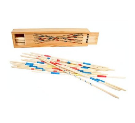 Jeu de mikado / boîte en bois