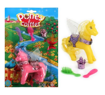 Poney à coiffer + accessoires