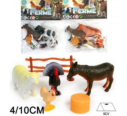 Animal ferme set 4 pièces