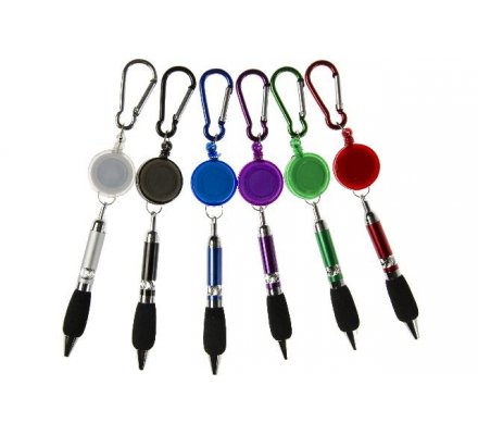12 mousquetons stylo