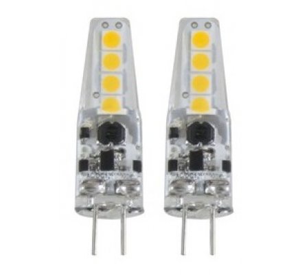 Lot de 2 ampoules capsule led G4 - 2W=20W