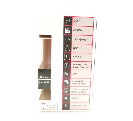 Ampoule LED réflecteur - R50 - E14/ 4,9W=40W