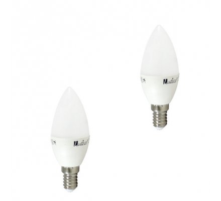 2 ampoules LED flamme - E14 / 4,9W=40W
