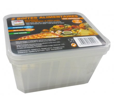 Boîtes alimentaires 1,15 Litre x 2