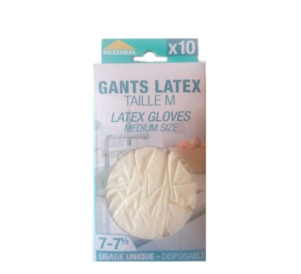 Gants jetables x 10 - Taille M