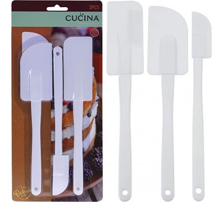 Lot de 3 spatules lèche-plat