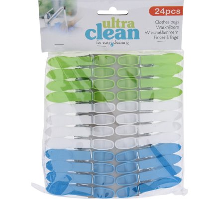 Lot de 24 pinces à linge