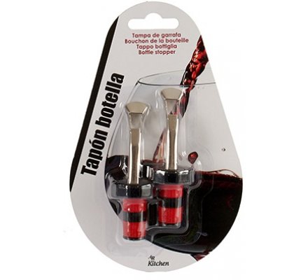 Lot de 2 bouchons hermétique pour bouteille