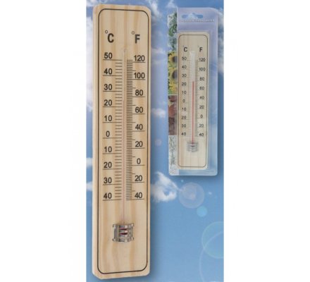 Thermomètre d'extérieur en bois