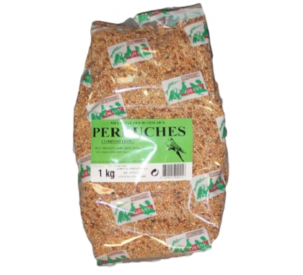 1 kg d'aliments pour perruches