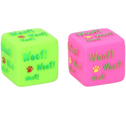 Jouet chien forme cube