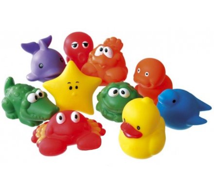 Lot de 10 figures de bain