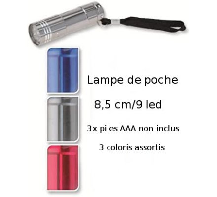 Lampe de poche - 9 LED