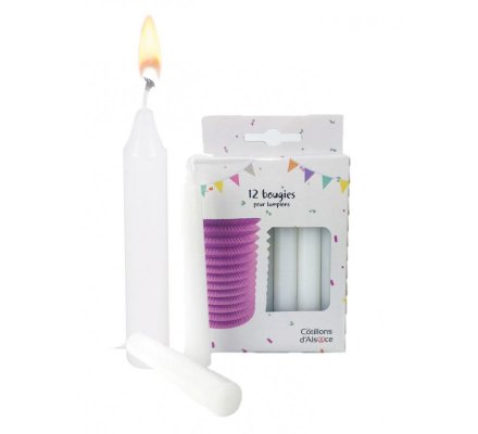 Boîte de 12 bougies pour lampion