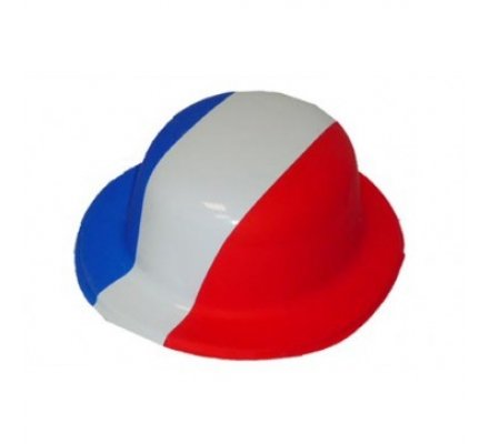 Chapeau Melon Bleu Blanc Rouge