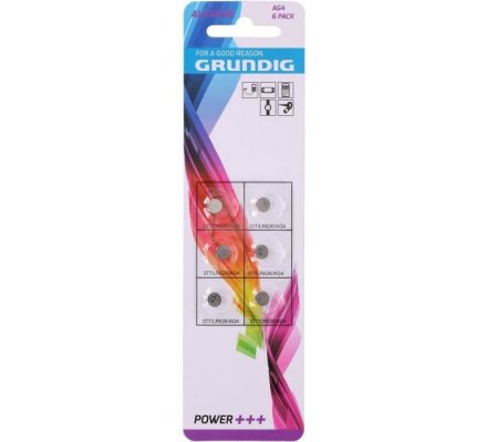 Lot de 6 piles bouton 377