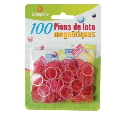 100 pions Loto magnétiques