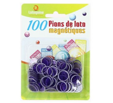 Boites magnétiques pions BINGO LOTO - Pions loto - Accessoires loto ..