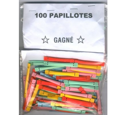 Papillotes pour stands x 100  'GAGNE'