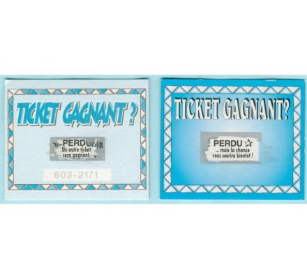 600 tickets à gratter ''Gagné - Perdu''